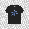 Blue flower graphic tee