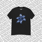 Blue flower graphic tee