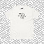 Music, fashion, film tee