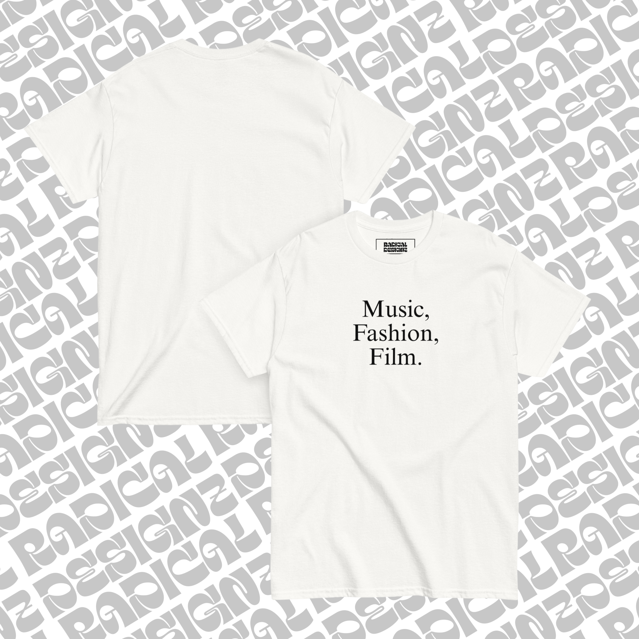 Music, fashion, film tee