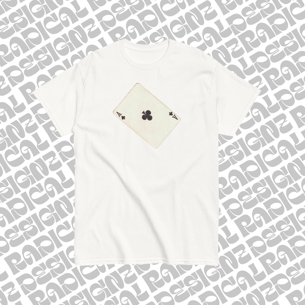 Ace of clubs graphic tee