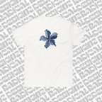 Blue flower graphic tee