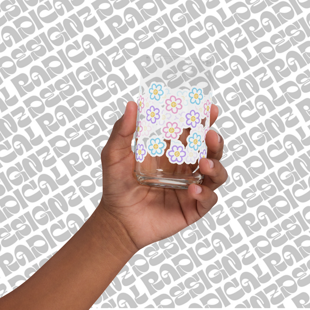 Pastel floral cup