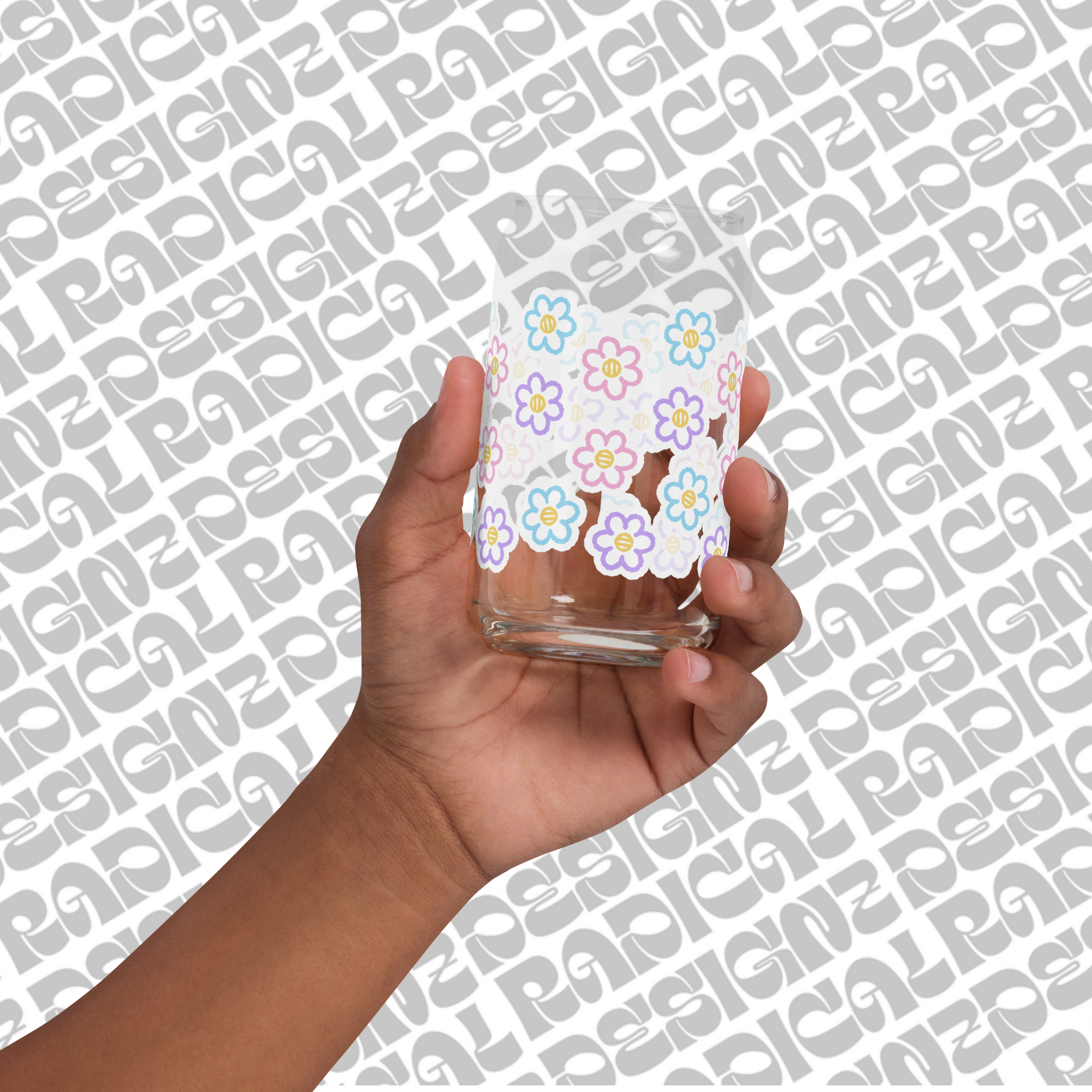 Pastel floral cup
