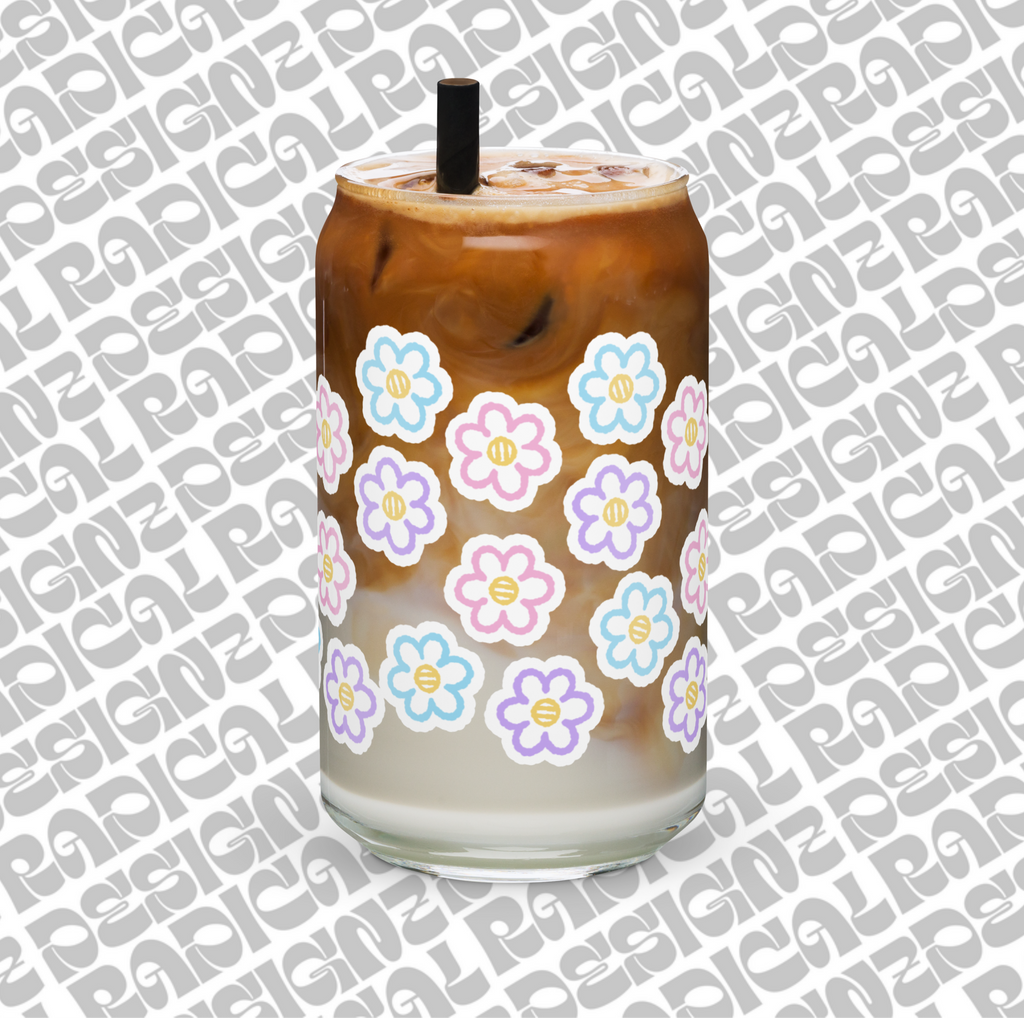 Pastel floral cup