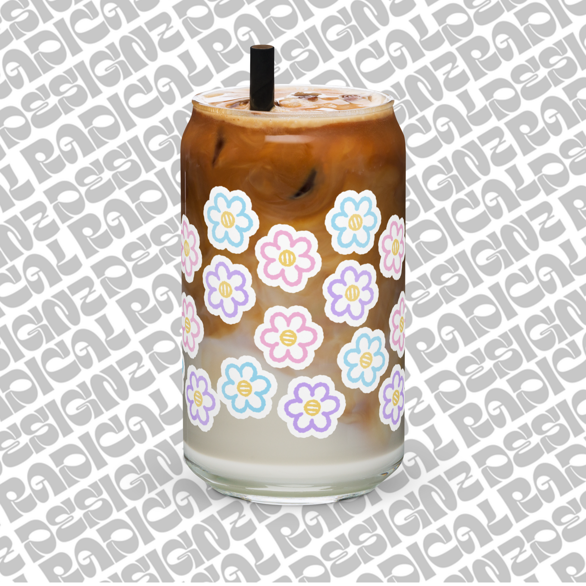 Pastel floral cup